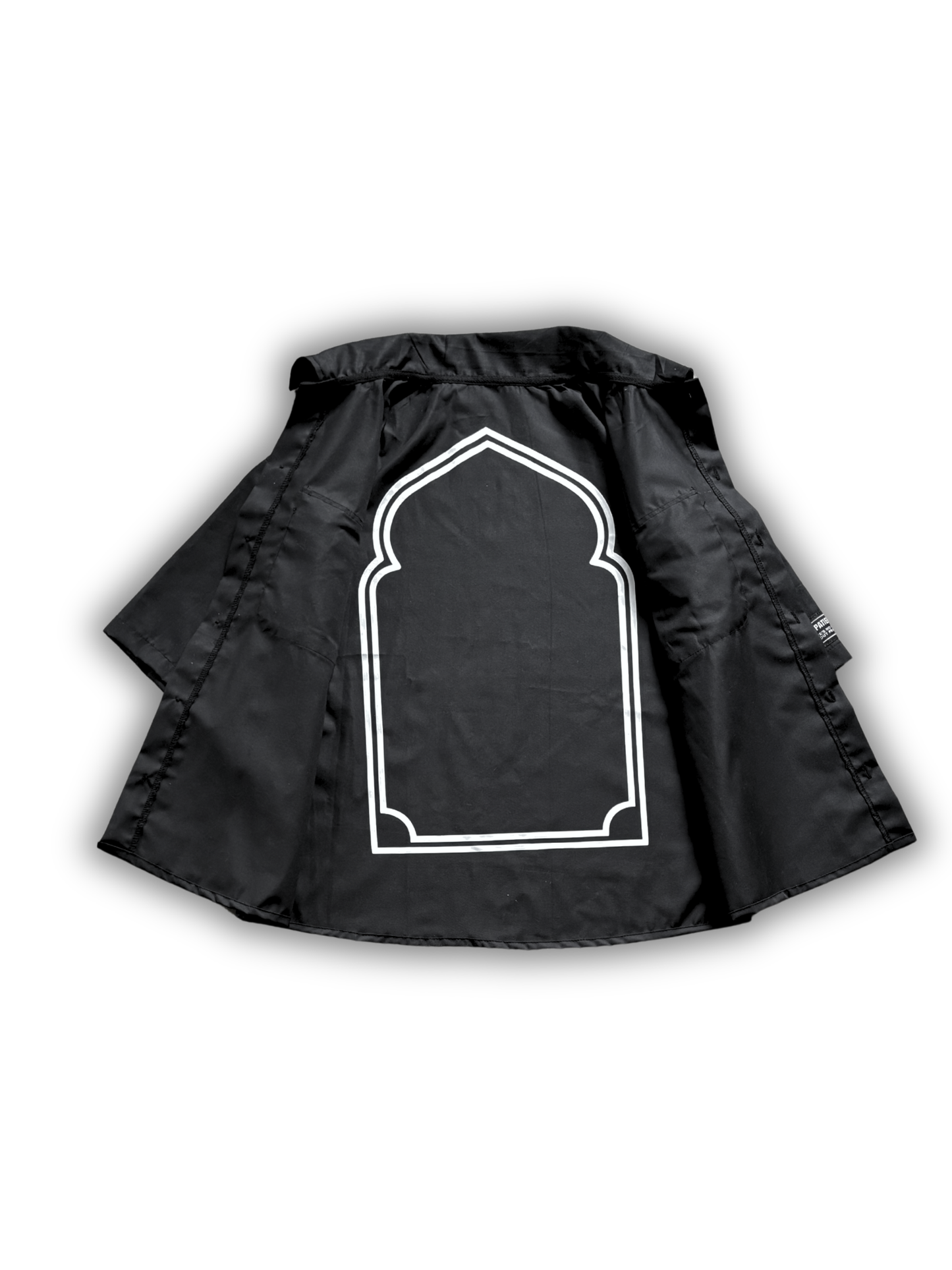BLACK PRAYER BUTTON UP