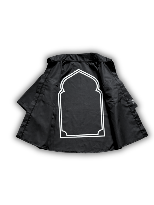 BLACK PRAYER BUTTON UP