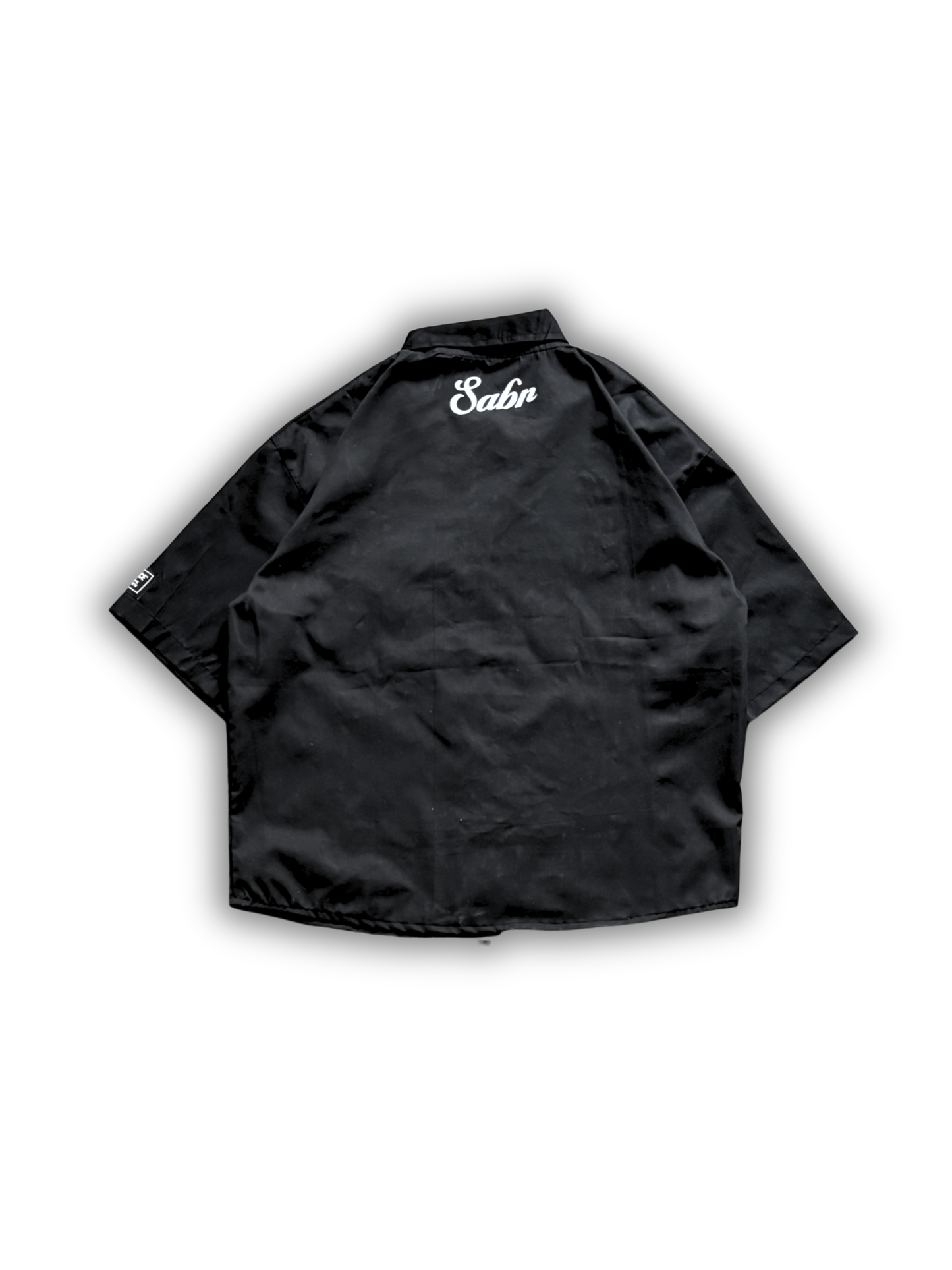 BLACK PRAYER BUTTON UP