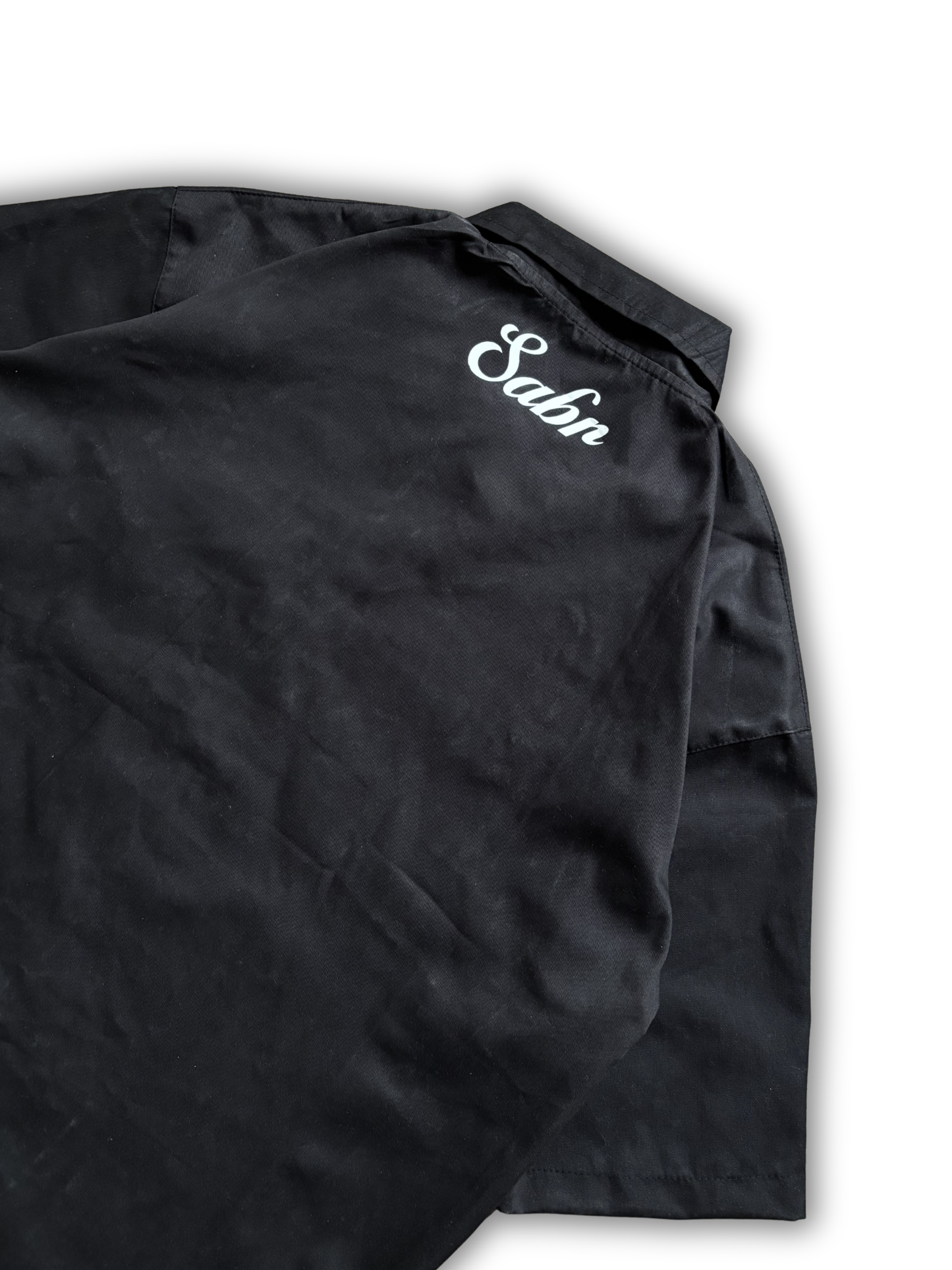 BLACK PRAYER BUTTON UP