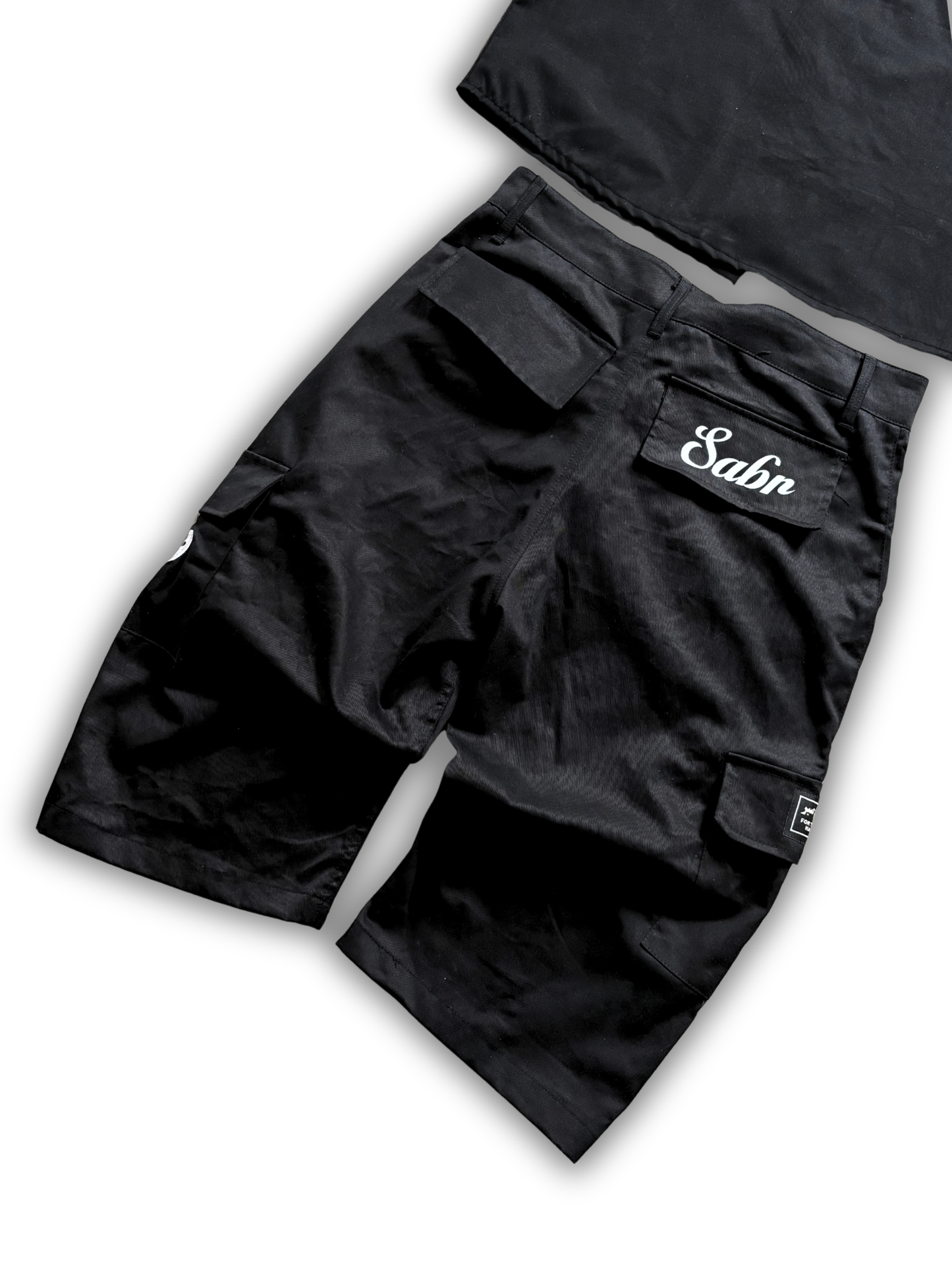 BLACK CARGO PANTS